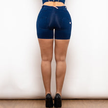 Load image into Gallery viewer, 40865MBlueLJSS Shascullfites Melody Middle Waist Dark Thread Dark Blue Jeans with Stripe