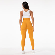 Load image into Gallery viewer, SSL002 Shascullfites Melody Gym Seamless Leggings High Waist Booty Leggings Scrunch Leggings Yellow Yoga Pants Compression Pants Women