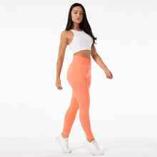 Load image into Gallery viewer, SSL001 Shascullfites Melody Seamless Yoga Pants Hollow Out Push Up Leggings For Women Sport Fitness Coral Red Yoga Legging High Waist