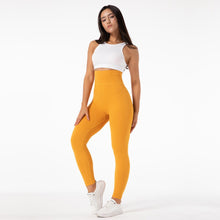 Load image into Gallery viewer, SSL002 Shascullfites Melody Gym Seamless Leggings High Waist Booty Leggings Scrunch Leggings Yellow Yoga Pants Compression Pants Women
