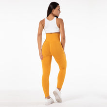 Load image into Gallery viewer, SSL002 Shascullfites Melody Gym Seamless Leggings High Waist Booty Leggings Scrunch Leggings Yellow Yoga Pants Compression Pants Women