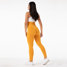 Load image into Gallery viewer, SSL002 Shascullfites Melody Gym Seamless Leggings High Waist Booty Leggings Scrunch Leggings Yellow Yoga Pants Compression Pants Women