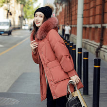 Load image into Gallery viewer, 21HW0131 Shascullfites Melody Long Down Jackets for Women Winter Fur Collar Hooded High Quality Coat Black Loose Down Coats