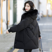 Load image into Gallery viewer, 21HW0131 Shascullfites Melody Long Down Jackets for Women Winter Fur Collar Hooded High Quality Coat Black Loose Down Coats