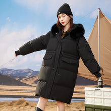 Load image into Gallery viewer, 21HW0136 Shascullfites Melody Women&#39;s Down Jacket Sale Winter Women Coats Hoodies Fur Collar Warm Long Womens Down Coat Korean