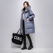 Load image into Gallery viewer, 21HW0136 Shascullfites Melody Women&#39;s Down Jacket Sale Winter Women Coats Hoodies Fur Collar Warm Long Womens Down Coat Korean