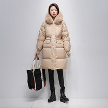 Load image into Gallery viewer, 21HW0136 Shascullfites Melody Women&#39;s Down Jacket Sale Winter Women Coats Hoodies Fur Collar Warm Long Womens Down Coat Korean