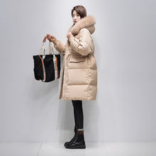 Load image into Gallery viewer, 21HW0136 Shascullfites Melody Women&#39;s Down Jacket Sale Winter Women Coats Hoodies Fur Collar Warm Long Womens Down Coat Korean