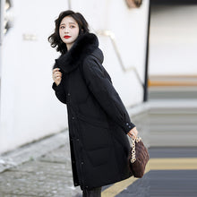 Load image into Gallery viewer, 21HW0138 Shascullfites Melody Fur Collar Winter Woman Coats Long Down Coat Women Thick White Duck Down Jacket for Women