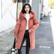 Load image into Gallery viewer, 21HW0138 Shascullfites Melody Fur Collar Winter Woman Coats Long Down Coat Women Thick White Duck Down Jacket for Women