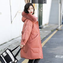 Load image into Gallery viewer, 21HW0138 Shascullfites Melody Fur Collar Winter Woman Coats Long Down Coat Women Thick White Duck Down Jacket for Women