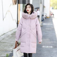 Load image into Gallery viewer, 21HW0138 Shascullfites Melody Fur Collar Winter Woman Coats Long Down Coat Women Thick White Duck Down Jacket for Women