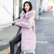Load image into Gallery viewer, 21HW0138 Shascullfites Melody Fur Collar Winter Woman Coats Long Down Coat Women Thick White Duck Down Jacket for Women
