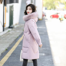 Load image into Gallery viewer, 21HW0138 Shascullfites Melody Fur Collar Winter Woman Coats Long Down Coat Women Thick White Duck Down Jacket for Women