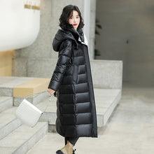 Load image into Gallery viewer, 21HW0141 Shascullfites Melody Down Jacket Women 2024 New X-long Hooded Fashion Slim Fit Waistband Very Warm Woman Winter Coats