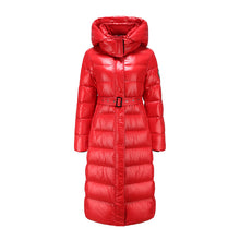 Load image into Gallery viewer, 21HW0141 Shascullfites Melody Down Jacket Women 2024 New X-long Hooded Fashion Slim Fit Waistband Very Warm Woman Winter Coats