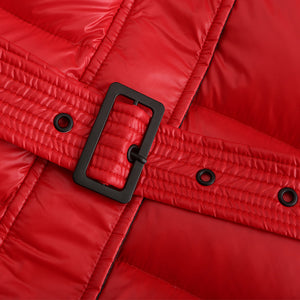 21HW0141 Shascullfites Melody Down Jacket Women 2024 New X-long Hooded Fashion Slim Fit Waistband Very Warm Woman Winter Coats