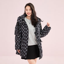 Load image into Gallery viewer, 22HW8E336 Shascullfites Melody Hooded Tiger Print Windproof Warm Women&#39;s Winter Down Jacket New in Outerwear Long Down Coat