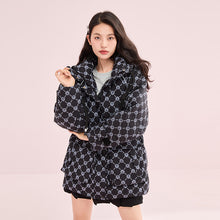 Load image into Gallery viewer, 22HW8E336 Shascullfites Melody Hooded Tiger Print Windproof Warm Women&#39;s Winter Down Jacket New in Outerwear Long Down Coat