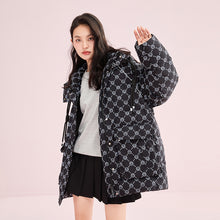Load image into Gallery viewer, 22HW8E336 Shascullfites Melody Hooded Tiger Print Windproof Warm Women&#39;s Winter Down Jacket New in Outerwear Long Down Coat