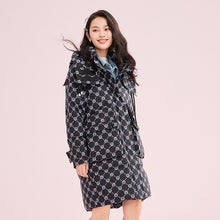Load image into Gallery viewer, 22HW8E419 Shascullfites Melody Tiger Printed Hoodies Women&#39;s Winter Down Jackets 2024 New Items Black Long Down Coats Female Outer