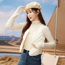 Load image into Gallery viewer, 23H1001 Shascullfites Women&#39;s Sleeveless Down Vest Winter Inner Wear Warm Down Vest Women&#39;s Winter Jacket U Neck Sleeveless