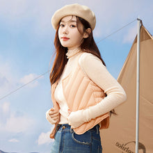 Load image into Gallery viewer, 23H1001 Shascullfites Women&#39;s Sleeveless Down Vest Winter Inner Wear Warm Down Vest Women&#39;s Winter Jacket U Neck Sleeveless