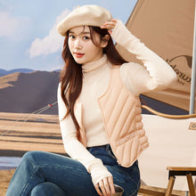 Load image into Gallery viewer, 23H1001 Shascullfites Women&#39;s Sleeveless Down Vest Winter Inner Wear Warm Down Vest Women&#39;s Winter Jacket U Neck Sleeveless
