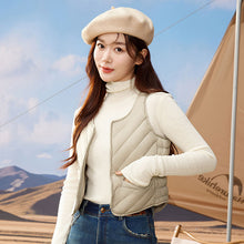 Load image into Gallery viewer, 23H1001 Shascullfites Women&#39;s Sleeveless Down Vest Winter Inner Wear Warm Down Vest Women&#39;s Winter Jacket U Neck Sleeveless