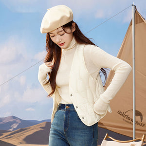 23H1002 Shascullfites Melody Women Vests Autumn Winter Duck Down Vest Female Slim Sleeveless Jacket Women Winter Coats