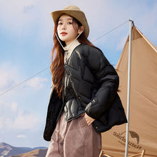 Load image into Gallery viewer, 23H1003 Shascullfites Melody Women&#39;s Jacket Collarless Down Jackets Winter Women&#39;s Coats White Duck Down Short Jacket Women Thick
