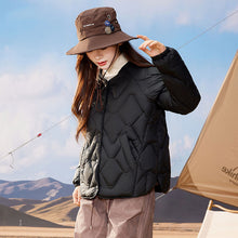 Load image into Gallery viewer, 23H1003 Shascullfites Melody Women&#39;s Jacket Collarless Down Jackets Winter Women&#39;s Coats White Duck Down Short Jacket Women Thick
