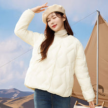 Load image into Gallery viewer, 23H1003 Shascullfites Melody Women&#39;s Jacket Collarless Down Jackets Winter Women&#39;s Coats White Duck Down Short Jacket Women Thick