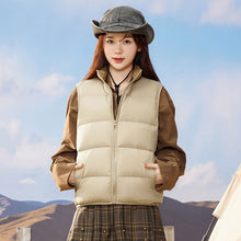 Load image into Gallery viewer, 23H1004 Shascullfites Melody Women&#39;s Sleeveless Winter Down Vest Short Down Jacket Solid Korea Ladies Fashion Casual Autumn Coat