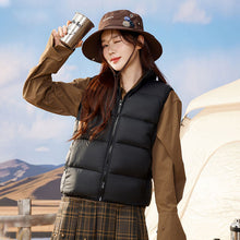 Load image into Gallery viewer, 23H1004 Shascullfites Melody Women&#39;s Sleeveless Winter Down Vest Short Down Jacket Solid Korea Ladies Fashion Casual Autumn Coat