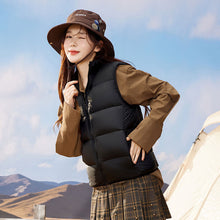 Load image into Gallery viewer, 23H1004 Shascullfites Melody Women&#39;s Sleeveless Winter Down Vest Short Down Jacket Solid Korea Ladies Fashion Casual Autumn Coat
