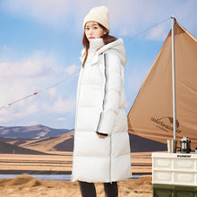 Load image into Gallery viewer, 23H1006 Shascullfites Melody Winter White Duck Down Warm Coat Hooded Long Down Coat New in Coats Outerwears Korean Women&#39;s Down Jacket