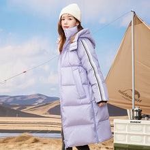 Load image into Gallery viewer, 23H1006 Shascullfites Melody Winter White Duck Down Warm Coat Hooded Long Down Coat New in Coats Outerwears Korean Women&#39;s Down Jacket