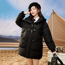 Load image into Gallery viewer, 23H1024 Shascullfites Melody Winter New Fashionable Korean Winter Coat Women Hooded Short Down Coats Female Clothing Women&#39;s Jacket
