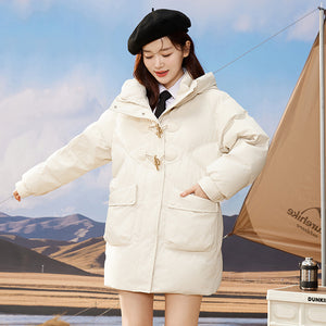23H1024 Shascullfites Melody Winter New Fashionable Korean Winter Coat Women Hooded Short Down Coats Female Clothing Women's Jacket