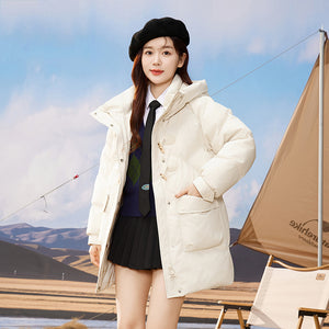 23H1024 Shascullfites Melody Winter New Fashionable Korean Winter Coat Women Hooded Short Down Coats Female Clothing Women's Jacket
