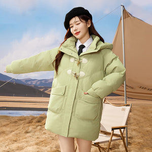23H1024 Shascullfites Melody Winter New Fashionable Korean Winter Coat Women Hooded Short Down Coats Female Clothing Women's Jacket