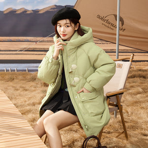 23H1024 Shascullfites Melody Winter New Fashionable Korean Winter Coat Women Hooded Short Down Coats Female Clothing Women's Jacket