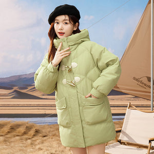 23H1024 Shascullfites Melody Winter New Fashionable Korean Winter Coat Women Hooded Short Down Coats Female Clothing Women's Jacket