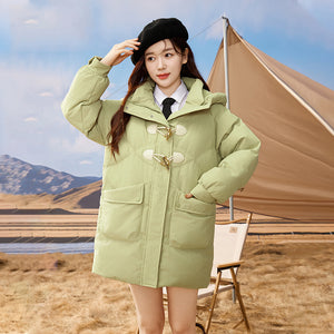 23H1024 Shascullfites Melody Winter New Fashionable Korean Winter Coat Women Hooded Short Down Coats Female Clothing Women's Jacket