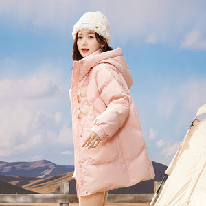 23H1024 Shascullfites Melody Winter New Fashionable Korean Winter Coat Women Hooded Short Down Coats Female Clothing Women's Jacket