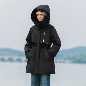 23H1114 Shascullfites Melody Winter Coats for Women Hood Down Jacket Korean Casual Streetwear Female Outwear Winter Clothes Women 2024