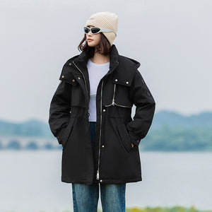23H1114 Shascullfites Melody Winter Coats for Women Hood Down Jacket Korean Casual Streetwear Female Outwear Winter Clothes Women 2024