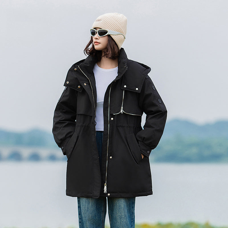 23H1114 Shascullfites Melody Winter Coats for Women Hood Down Jacket Korean Casual Streetwear Female Outwear Winter Clothes Women 2024