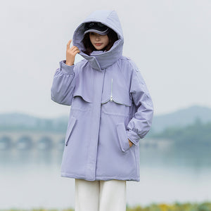 23H1114 Shascullfites Melody Winter Coats for Women Hood Down Jacket Korean Casual Streetwear Female Outwear Winter Clothes Women 2024